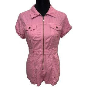 BDG Light Pink Zippered Jumpsuit